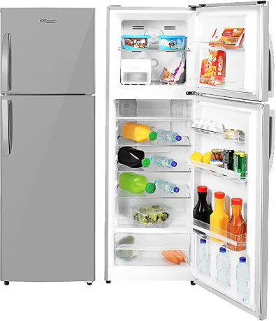 super-general-360-liters-gross-compact-double-door-refrigerator-freezer-no-frost-led-light-inox-sgr-360i-1-year-warranty-big-0
