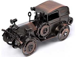 QBOSO Metal Antique Vintage Car Model Handcrafted