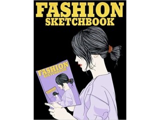 Fashion Sketchbook: Fashion Designers Sketch book with 300 Large