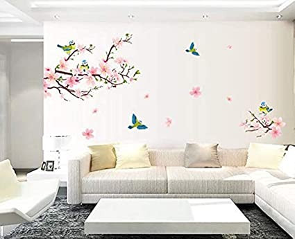 peach-blossom-bird-diy-wall-stickers-removable-for-kids-rooms-home-decor-big-2