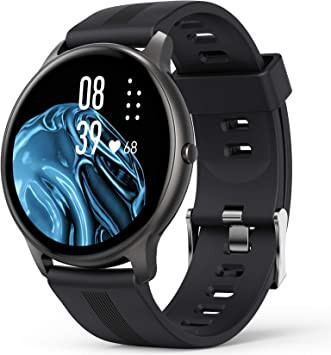 agptek-ip68-waterproof-activity-tracker-smartwatch-for-men-women-with-full-touch-screen-black-lw11-big-0