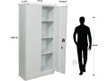 rigid-steel-office-cupboard-steel-filing-cupboardcabinet-with-shelves-storagflush-key-lock-white-small-2