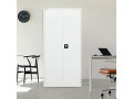 rigid-steel-office-cupboard-steel-filing-cupboardcabinet-with-shelves-storagflush-key-lock-white-small-0