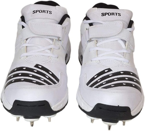 hitmax-sports-cs765-metal-spikes-cricket-shoes-for-men-white-durable-big-3