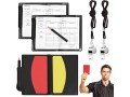 referee-cards-set-football-red-and-yellow-cards-coach-whistle-with-wallet-scoresheets-pencil-accessories-for-football-soccer-game-sports-4pcs-small-0