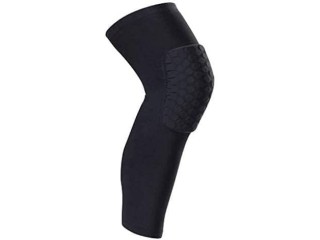 2 Piece Knee Pads Professional Black Sports Porective Support Volleyball Basketball Football Leg Brace Sleeves