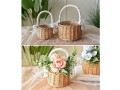 assr-2-x-woven-storage-baskets-with-handle-and-ribbon-wedding-flower-girl-baskets-wicker-basket-rattan-flower-basket-for-home-garden-decoration-a2-small-2