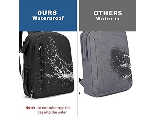 Camera Backpack Professional DSLR Bag with USB Charging Port Rain Cover Photography Laptop Backpack