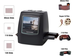 DIGITNOW! 22MP All-in-1 Film & Slide Scanner, Converts 35mm 135 110 126 and Super 8 Films/Slides