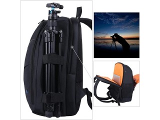 SKEIDO Outdoor Portable Waterproof Scratch-proof Dual Shoulders Backpack Camera Accessories Bag Digital DSLR Photo Video Bag (Gray)