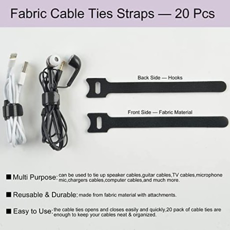 cable-management-box-with-20-wire-ties-straps-plastic-power-cord-organizer-big-2