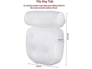 THMINS Bath Pillow, Relaxing Bath Pillows for Tub Neck and Back Support