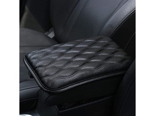 EGBANG Auto Center Console Cover, Console Cover Armrest Pads, PU Leather Car Armrest Seat Box Pad Cushion Protector Universal Fit (Black)
