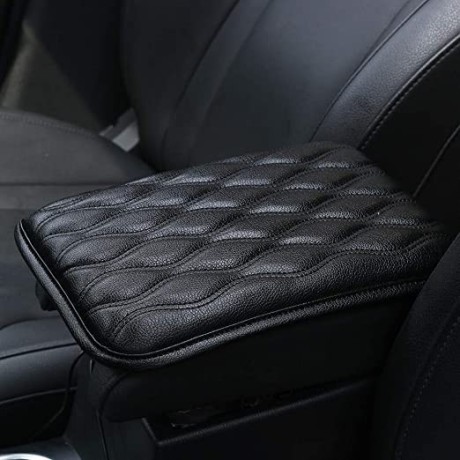 egbang-auto-center-console-cover-console-cover-armrest-pads-pu-leather-car-armrest-seat-box-pad-cushion-protector-universal-fit-black-big-0