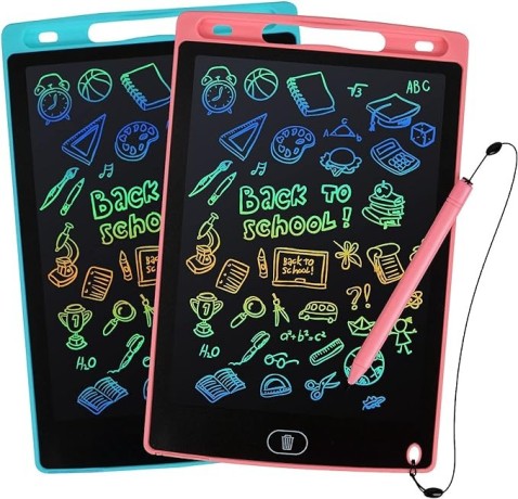 lcd-writing-tablet-doodle-scribbler-pad-85-inch-colorful-screen-drawing-board-learning-gift-for-kids-big-0