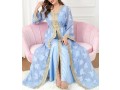 haakyea-ramadan-abayas-dress-for-woman-muslim-sets-vneck-floral-embroidery-lace-insert-belted-kaftan-long-sleeve-marrow-chic-and-elegant-small-2
