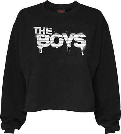 popgear-the-boys-text-logo-white-womens-cropped-sweatshirt-big-0