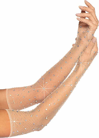 leg-avenue-womens-rhinestone-fishnet-long-gloves-big-0