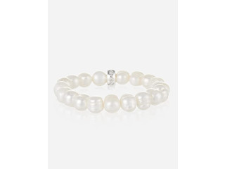 Thomas Sabo Charm Club Women's Bracelet 925 Sterling Silver White Pearl Round X0041 082 14