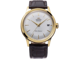 Orient Bambino RA-AC0M Classic Men's Watch with Automatic Hand Winding, Leather Strap, Stainless Steel Case, Analogue Display 38 mm