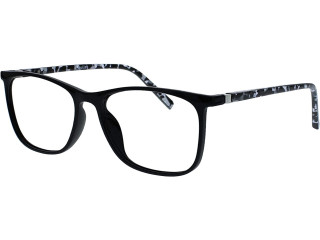 Opulize Arc RRR66-135 +2.50 Patterned Reading Glasses for Unisex, Large, Black/Blue/Purple, 3 Pack
