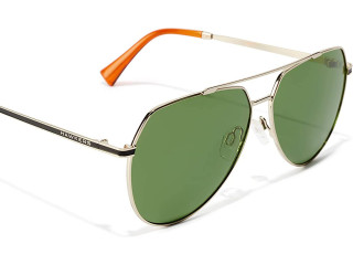 Hawkers Unisex Polarized Green Sunglasses, POLARIZED GREEN, 60 US