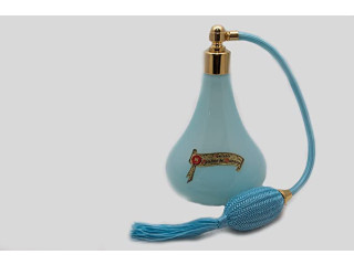 Martinoli Murano Glass Perfume Sprayer, Opaline Blue - 400 g