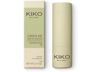 KIKO Milano Green Me Matte Lipstick 100 | Comfort Lipstick with Matte Finish