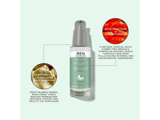 REN Clean Skincare - Evercalm Redness Relief Serum, Sensitive Skin Soothing Serum - Cruelty-Free and Vegan, 1 Fl Oz