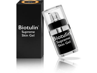 Biotulin Supreme Skin Gel (15 ml) + Derma Roller, Anti-Wrinkle Serum with Hyaluronic Acid and Spilanthol, Reduces Wrinkles in 1 Hour