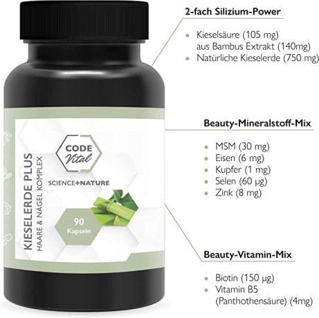 code-vital-kieseld-plus-hair-nails-complex-high-dose-builders-for-hair-nails-let-hair-grow-faster-strong-nails-100-natural-90-kps-big-1