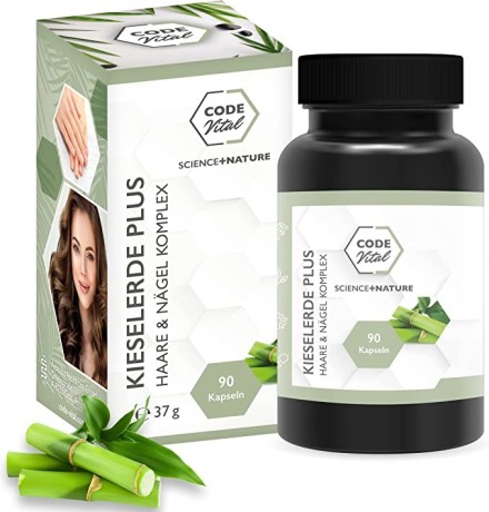 code-vital-kieseld-plus-hair-nails-complex-high-dose-builders-for-hair-nails-let-hair-grow-faster-strong-nails-100-natural-90-kps-big-3