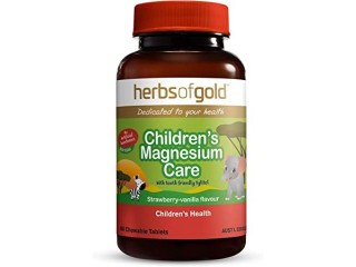 Herbs of Gold Children's Magnesium Care 60 Chewable Tablets