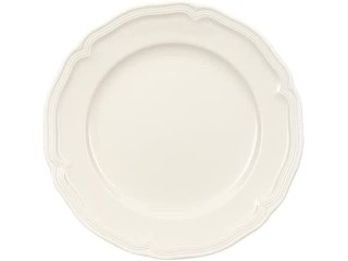 Villeroy & Boch Manoir Breakfast Plate, 21 cm, Premium Porcelain, White