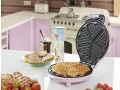 bestron-waffle-iron-for-classic-heart-waffles-waffle-maker-with-non-stick-coating-for-heart-shaped-waffles-retro-design-small-1