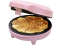 bestron-waffle-iron-for-classic-heart-waffles-waffle-maker-with-non-stick-coating-for-heart-shaped-waffles-retro-design-small-2