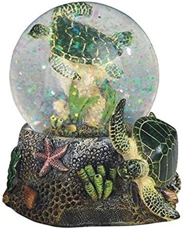 stealstreet-375-inch-marine-life-snow-globe-with-sea-turtle-statue-figurine-collectible-375-green-big-0