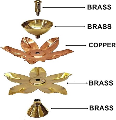 nobility-brass-diya-copper-lotus-flower-petal-kamal-shape-metal-deepak-traditional-indian-diwali-deepawali-puja-pooja-big-0