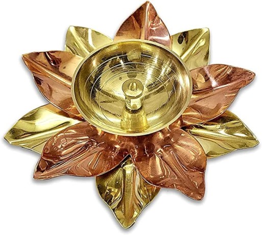 nobility-brass-diya-copper-lotus-flower-petal-kamal-shape-metal-deepak-traditional-indian-diwali-deepawali-puja-pooja-big-1