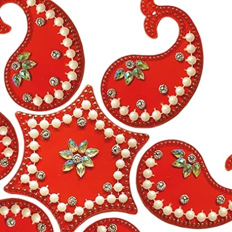 red-dolphin-design-acrylic-rangoli-for-home-office-diwali-indian-festivals-decoration-traditional-studded-with-faux-stones-floor-decorations-10-inch-big-1