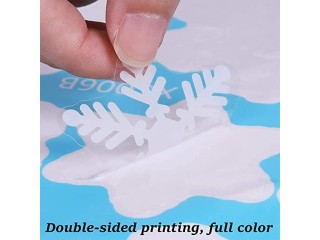 260 Window Decoration Snowflakes Christmas Window Stickers for Winter Parties Snowflakes Window Stickers