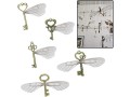 sweieoni-vintage-key-decoration-antique-pendant-set-of-40-decorative-keys-retro-pendants-with-dragonfly-wings-charm-set-small-0