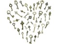 sweieoni-vintage-key-decoration-antique-pendant-set-of-40-decorative-keys-retro-pendants-with-dragonfly-wings-charm-set-small-2