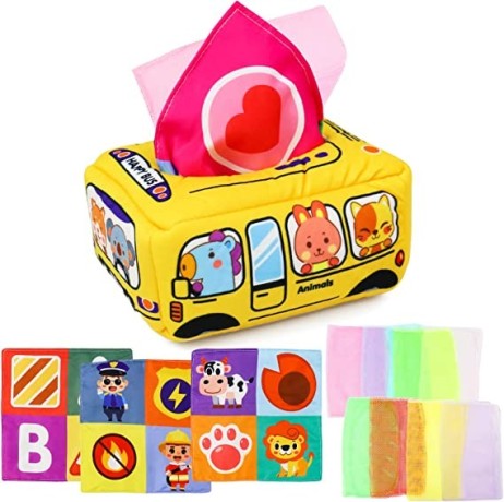 baby-toy-0-6-months-sensory-montessori-toy-baby-tissue-box-toy-with-3-square-towels-big-0