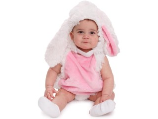 Dress Up America 858-0-6 Baby Plush Bunny Cozy Rabbit, 0-6 Months (Weight: 3.5-7 kg, Height: 43-61 cm)