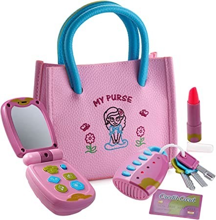 dress-up-america-pretend-play-princess-set-for-girls-with-handbag-flip-phone-light-up-remote-with-keys-play-lipstick-kids-credit-card-big-2