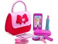playkidz-princess-my-first-8-pieces-kids-purse-pretend-play-toy-set-with-cool-girl-accessories-includes-phone-and-bag-with-lights-and-sound-small-3