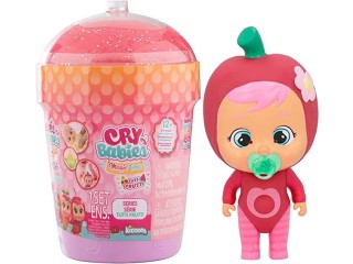 Cry Babies Magic Tears Tutti Frutti House - Surprise Mini Collectible Scented Dolls with Real Tears and 9 Accesories