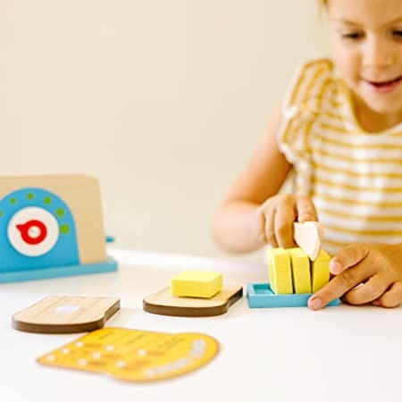 melissa-doug-9344-bread-and-butter-toaster-set-9-pcs-wooden-play-food-and-kitchen-accessories-big-0