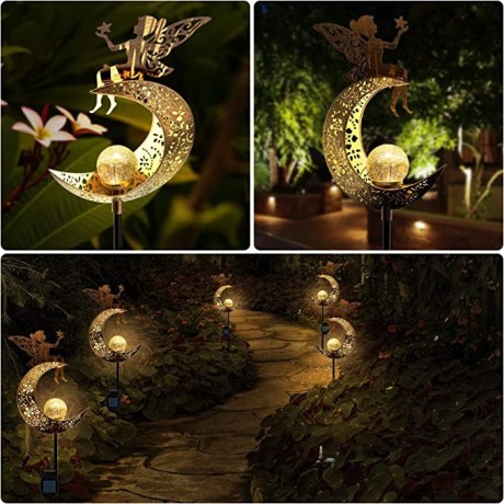 conkrian-garden-solar-lights-pathwayangel-moon-crackle-glass-globe-stake-with-angel-metal-lightswaterproof-warm-white-led-for-lawn-big-3